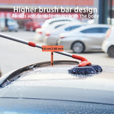 Rotating Three-Section Telescopic Car Wash Mop.Double Head Mop for Car Roof/Window Cleaning Spare mop head 1pcs mop mop handle